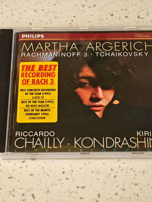 Martha Argerich Rachmaninoff 3 Tchaikovsky 1 CD, classical