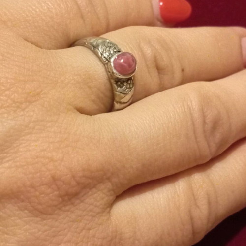Silver ring 925 new, size 59, 19mm diameter