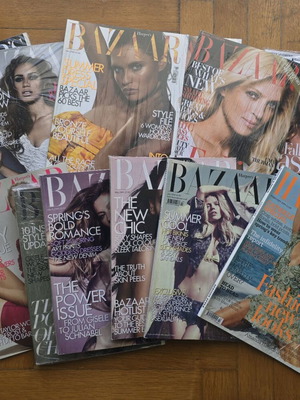 Περιοδικά Harper's Bazaar σαν καινούργια, πακέτο 12 τεμαχίων