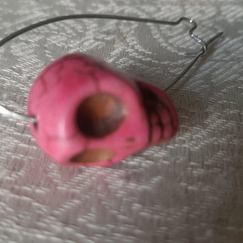 Earrings used with skull design