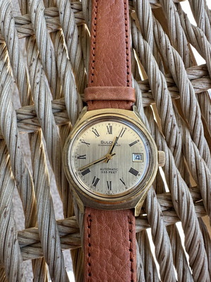 Bulova αυτόματο ανδρικό 34mm ανακατασκευασμένο με καινούργιο λουράκι