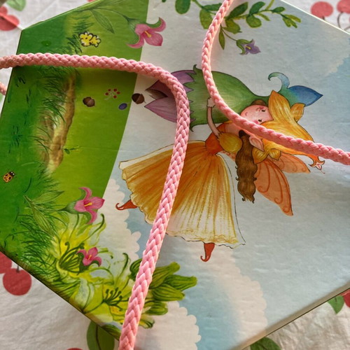 Empty polygon-shaped box new with fairy print