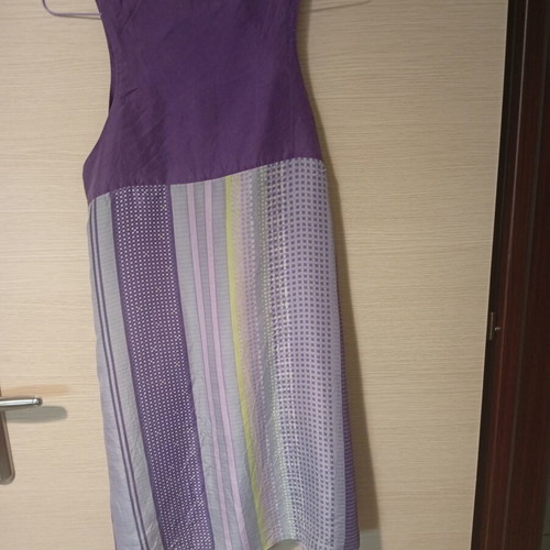 Vintage Silk Dress S'NOB used, purple, size M