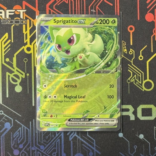 Sprigatito Ex Black Star Promo card like new
