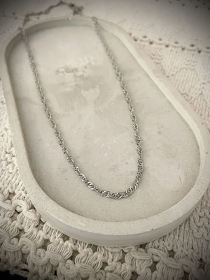Unisex Stainless Steel Chain Necklace new, silver color