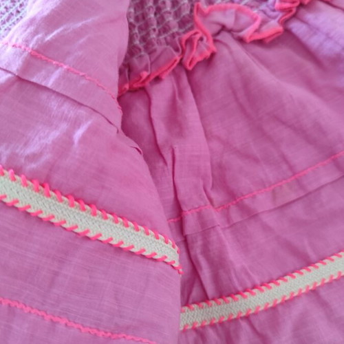 Zara pink cotton girls skirt like new, size 134 cm, age 8-9