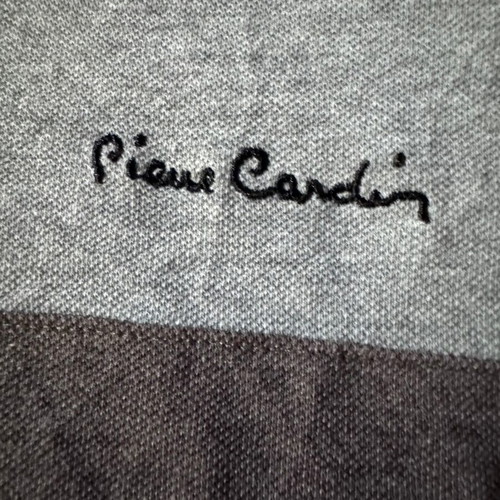 Pierre Cardin men's polo shirt used, size M, gray melange