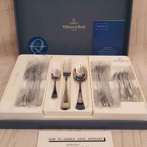 Villeroy & Boch 1748 set with 6 forks, 6 spoons and 6 teaspoons new
