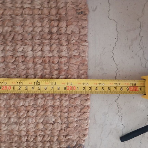 Jute rug 2x3 meters, natural fiber