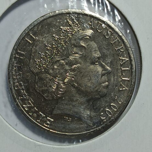 Australia 20 cents 2005 UNC copper nickel coin