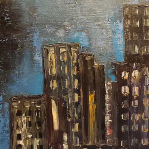 Apo Xenosi oil painting on canvas 100cm x 50cm new