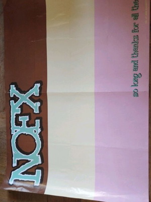 NOFX αφίσα “So Long & Thanks for All the Shoes”, με φθορά χρόνου, αποθήκευσης