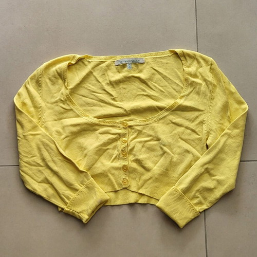 Vintage crop bolero jacket Bershka like new, yellow, size M