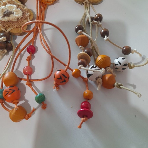 Boho handmade necklaces new, pack of 5 colorful