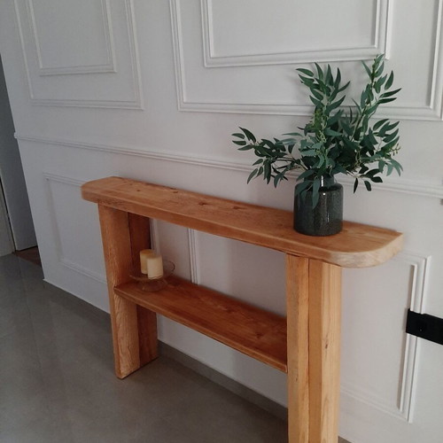 Wooden console new, handmade from solid wood