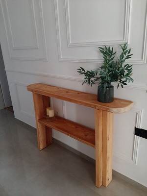 Wooden console new, handmade from solid wood