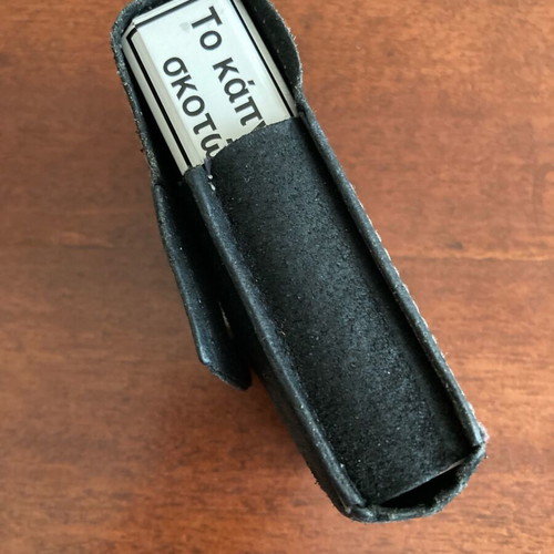 Black Suede Cigarette Case Like New