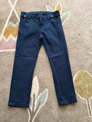 Hashtag pants for boy 5 years new, cotton, blue, 110 cm