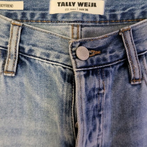 Tally Weijl women's jeans no.36 like new with blue and pink prints