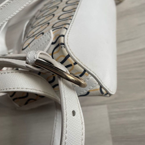 Furla backpack used, beige with front accessory option
