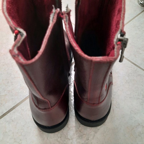 Leather ankle boots Bordeaux like new, size 37 Fratelli Robinson