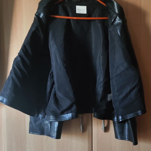 Jacket Δερματίνη Μαύρο oversized biker καινούργιο