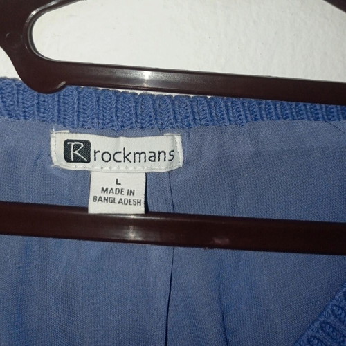 Pullover with transparency like new, blue and purple