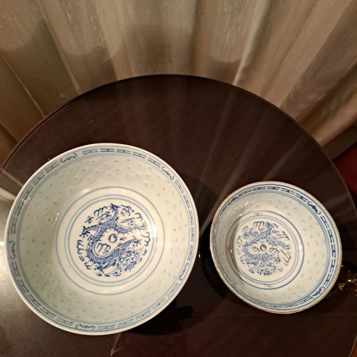 Chinese porcelain bowls used, set pack