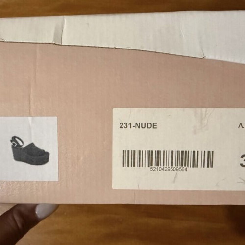 New Matic nude beige espadrilles with suede look, like new