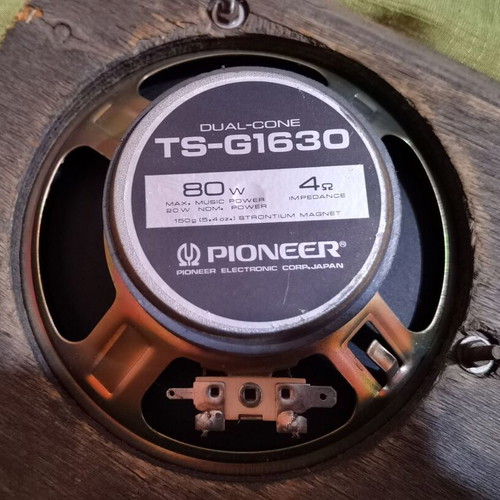 Pioneer built-in wall speaker used, 80W, wooden enclosure