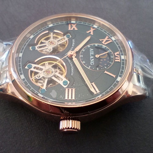 Ailang Double-Balance Automatic Men's Watch new, 42mm, gold and silver