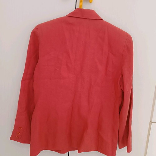 Linen jacket coral like new, size M