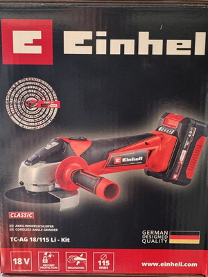 Einhell TC-AG 18/115 Li Kit cordless angle grinder