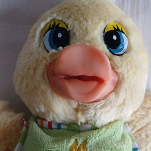 Stuffed duck 35 cm washed without sound like new