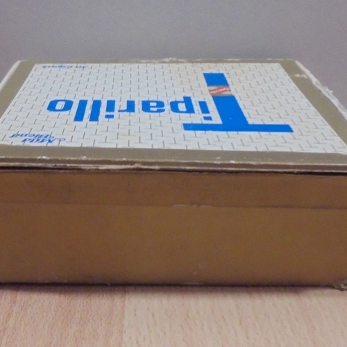 Tiparillo cigars old advertising cardboard box used, empty