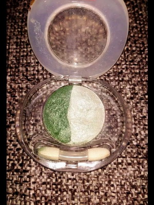 Pupa double eyeshadow used, green tones