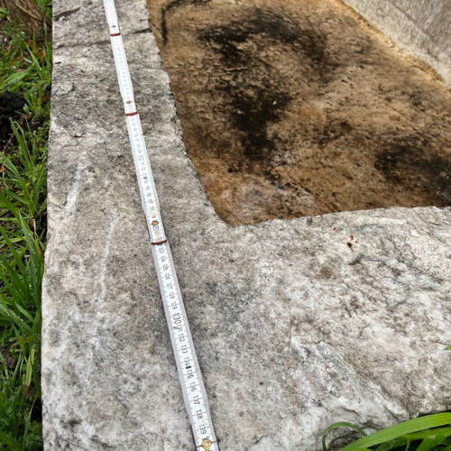 Stone trough used with dimensions 23x140x95 cm