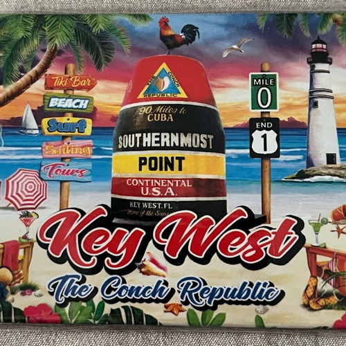 Key West pop art fridge magnet new
