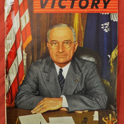 Victory magazine used USA 1945 with Harry Truman on WWII end