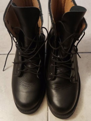 Leather boots handmade like new, size 41, black