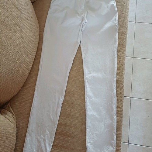 White women's pants Base size XS used, elastic