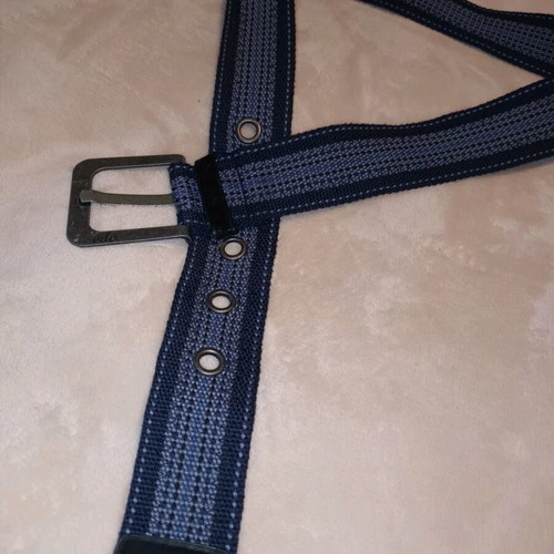 Esprit women's fabric belt blue new, adjustable