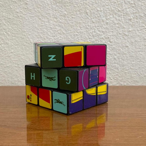 Rubik's Longchamp Cube promotional collectible used