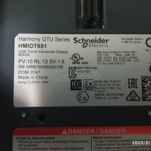 Schneider Magelis GTU Series HMIDT651 Touchscreen and PLC new