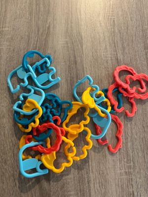 Stroller rings new baby teething toy