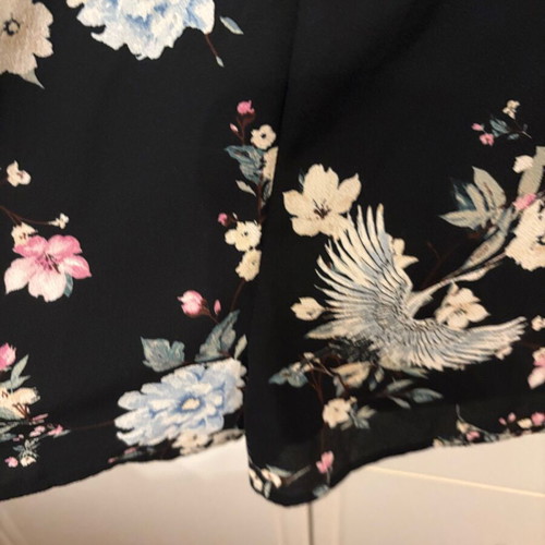 Bershka floral dark blue one-piece shorts used size M