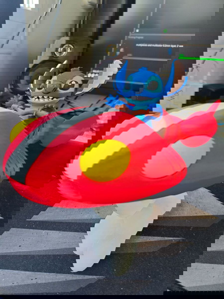 3D Εκτυπωμένη Φιγούρα Stitch με Διαστημόπλοιο