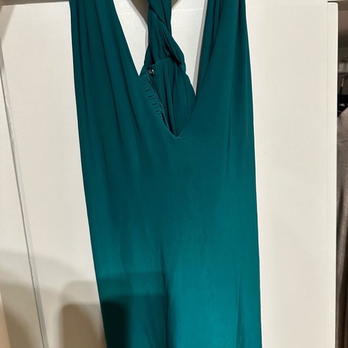 BSB green blouse like new with open crisscross back