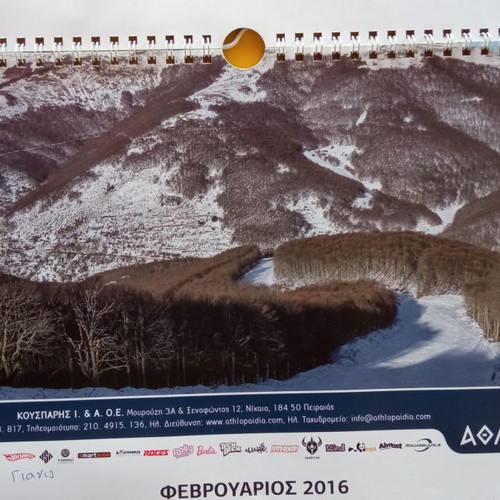 Illustrated calendar 2016 used