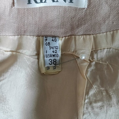 RIANI Luxury Linen Skirt like new, ecru/beige